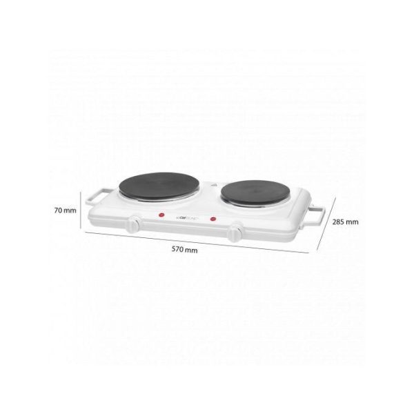 Bomann Plaque De Cuisson Double 2500 Watts - Dkp 5028 Cb - Blanc – Image 3