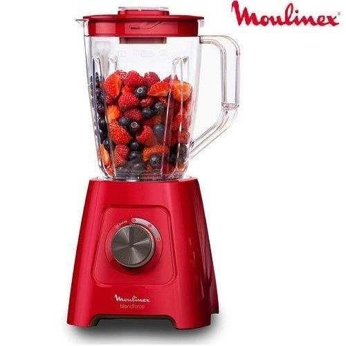 Moulinex Blendforce Blender Capacité 1,25 litre - 600 Watts - LM420510 ROUGE-2 vitesses