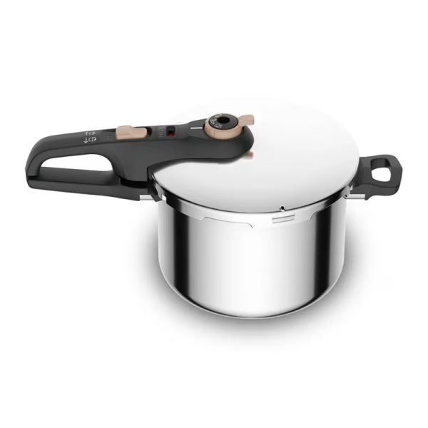 Autocuiseur Tefal Secure Trendy P2580709, compatible induction, 5 systèmes de sécurité, 2 programmes